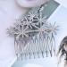 Dervivea Rhinestone Snowflake Hair Comb Barrette Silver Snow Hair Side Comb Crystal Weddings Headpieces Chirstmas Cz Snowflake Hair Piece Decorative Hair Accessories for Women and Girls Headdress - Buy Online on GoSupps.com