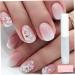 False Nails 24 PCS Press On Nails Short Floral Gradient Short Fake Nails Full Cover Short Nails Glue On Reusable Fake Press On Nails Decorative Short Press On Nails Square for Women Girls - Buy Online on GoSupps.com