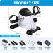 TABEKE Under Desk Mini Bike Pedal Exerciser for Seniors - Arm/ Leg Exercise with LCD Display - White - Buy Online on GoSupps.com