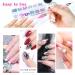 Sularpek Nail Rhinestone Picker Dotting Tool - Pink Acrylic Handle Dual End Pen for DIY Nail Art Decoration - Buy Online on GoSupps.com