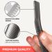 Eyebrow Shavers & Reusable Facial Razors for Men & Women - Stainless Steel Trimmer with Precision Cover | 6-Blade Dermaplaning Tool (Black) - Buy Online on GoSupps.com