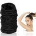 Hanyoushengvance Black Elastic Hair Ties 100 PcsElastics Small Hair Ties Girls Hair Ties Womens Hair Ties for Thick and Curly (2.5mm ) 100PCS