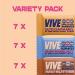 Vive Protein Bites Mixed Box 21 x 20g Dark Chocolate Coated Vegan Snacks - Gluten Free High Fibre Mini Protein Bars - 21 Count Pack - Vegan Friendly - Buy Online on GoSupps.com