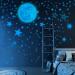 Glow in The Dark Wall Stickers - 1109pcs Luminous Dots, Stars, and Moon DIY Decor for Kids Room, Nursery, Bedroom - Ceiling or Wall Decoration - WallStickers - Buy Online on GoSupps.com