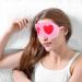Adjustable Plush Heart Eye Mask for Daytime Naps, Travel, and Valentine's Day | Soft Blindfold for Deep Sleep and Relaxation - Buy Online on GoSupps.com