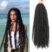 Ayana Marley Hair 3 Packs Marley Twist Braiding Hair Marley Braiding Hair For Faux Locs Crochet Hair 24Inch Long Afro Synthetic Hair Extensions (24 inch-3 pack, 1B) 24 Inch (Pack of 3) 1B