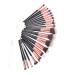 Soft Nylon Hair 20pcs Makeup Brush Set - Foundation & Loose Powder - Black Gold - Premium Quality - Buy Online on GoSupps.com