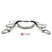 Copper Roller Ported Pelham Blue Sweet Iron Horse Bit Snaffle with Hook and Chain (5") - Buy Online on GoSupps.com
