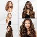 Thirtek 1-Inch Ceramic Curling Iron - Professional Hair Curler with 15 Adjustable Temps LCD Display Dual Voltage Heat Protective Glove & Clips | Salon Quality Copper Brown - Buy Online on GoSupps.com
