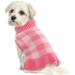 IECOii Knitted Dog Jumper Dress: Warm Plaid Sweater for Small to Medium Dogs - Pink - Buy Online on GoSupps.com
