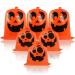 DIYASY Halloween Pumpkin Leaf Lawn Bags,6 Pcs Large Plastic Yard Waste Bags Trash Bags for leaves for Fall and Halloween Outdoor Decorations