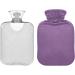 Purple Hot Water Bottle with Cover - 2L Pain Relief Bag for Women | Ideal for Soothing Comfort & Relaxation - Buy Online on GoSupps.com