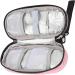 Pink and Grey Insulin Cooler Bag for Diabetic Travel | Zipper Design Cooling Storage | Ideal for Office and Outdoor Activities | Includes Storage for Pills and Mini Tools (Pink) - Buy Online on GoSupps.com