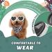 Lewondr UV Safety Sunglasses for Small Dogs - Heart-Shaped Waterproof Windproof Glasses with Adjustable Rubber Band - Buy Online on GoSupps.com