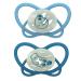 Nip Schnuller My Butterfly Night Green: Schnuller from sustainable raw materials extra bottle of suction part still-friendly & jaw-friendly silicone light blue size 3 (16-32 months) Green Night size 3 (16-32 months) blue