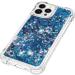 Tivenfezk Nadoli Glitzer Treisand Shell for iPhone 15 Pro Max | Shockproof Transparent TPU Quicksand Case | Blue Mobile Phone Cover - Buy Online on GoSupps.com