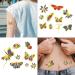 Cerlaza Metallic Glitter Butterfly Temporary Tattoos - 6 Sheets | Long Lasting Tattoo Stickers for Girls & Women | Butterfly Party Decorations & Favors - Buy Online on GoSupps.com
