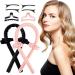 Set of 2 Satin Heatless Hair Curlers for Long Hair - Black and Pink - Achieve Heatless Curls Overnight - Buy Online on GoSupps.com