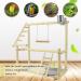 Wishesmar WellensiTich Playground for Nymphensittich Parrots - Climbing Swing & Feeder-Cup Toy | 40.5x37x23 cm Wood Playset - Buy Online on GoSupps.com
