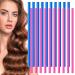 HLKQAO Foam Hair Rollers 20 Pcs Hair Curlers Rods set Flexible Lightweight Soft Foam Styling Hair Rollers Hair Styling Curling Sticks for Hair Salon or DIY Styling Hairdressing Rollers(Random color) B-12mm*10pcs+8mm*10pcs