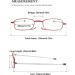 LANOMI Folding Reading Glasses - Mini Metal Blue Light Filter for Women & Men Compact with Case 1.75 Diopters - Red - Buy Online on GoSupps.com