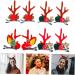 minkissy 12 Pairs Christmas Hair Clips Kids Hairpin Christmas Deer Costume Xmas Hair Clip Christmas Hair Pin Elk Deer Hair Clips Doe Ears Hair Clip Girls Hairpin Antlers Elder Berry Iron - Buy Online on GoSupps.com