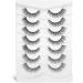 Natural Wispy Mink False Eyelashes - Soft Clear Band, Fluffy Lashes - 10MM-14MM - A11 - Buy Online on GoSupps.com