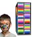 Face painting kit body paint for skin water-based smudge-proof washable 12 grids with brush markers for theater women girls children parties Halloween sports