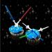 Star Wars Light Sabre Cupcake Toppers Set - 12 Pack, 4 inches Tall - Ideal for Children's Birthday Parties, Fan Shows, and Movie Nights - Buy Online on GoSupps.com