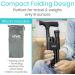 Folding Cane for Men and Women - Lightweight and Adjustable - Portable Hand Walking Stick - Balancing Mobility Aid - Sleek Black Design - Buy Online on GoSupps.com
