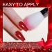 Honey Joy Dip Powder Nail Kit Starter Set | 4 Colors Deep Red Glitter & Holographic Black | Dipping Powder Liquid Set with Base Top Coat | Nail Art Manicure Salon DIY | No LED Lamp Needed | Dip-7pcs-08 - Buy Online on GoSupps.com