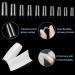 1000PC Nail Tip Set: 500 Natural & 500 Clear French Tips | Acrylic Half Cover False Nails for Salon & DIY | 10 Sizes - International Shipping - Buy Online on GoSupps.com