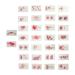 Minkissy 120 Sheets Fake Tattoos Decals Cosplay Temporary Tattoos Red Spider Lily Tattoos