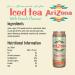 Arizona Delicious Fruit Tea Drink No Artificial Colours or Preservatives - Peach Iced Tea - 16.9 Oz - Pack Of 12 - Buy Online on GoSupps.com