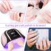 Professional 160W UV LED Gel Nail Lamp for Salon and Home Use - Pink - Buy Online on GoSupps.com
