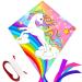 TOY Life Unicorn Kite for Kids Easy to Fly Large Kids Kite - Kites for Kids and Adults Easy to Fly Big Beach Kites for Kids Age 4-8-12 Idea Gift for Children Outdoor Game Activities Beach Trip Pink