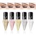  NEFLUM Shiny Professional Eyeliner Eye Liners Pigment Silver Black Gold 5 Color Liquid Glitter Eyeshadow Cosmetics Makeup - Buy Online on GoSupps.com