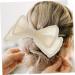 Beavorty 1PC bow hairpin wedding headpiece for bride Large Hair Bows Hair Bows Clips hair barrettes for women wedding hair clips for brides Headdress white plastic crocodile skin girl pearl - Buy Online on GoSupps.com