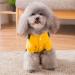 Dog Denim Overalls for Small & Medium Pets | Cute Costume Clothes for Boy & Girl Dogs | Yellow with Bear Embroidery - Buy Online on GoSupps.com