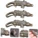 COHEALI Alligator DIY Pendant 6 Pcs Crocodile Ornament Miniatures Figurines Car Bling Accessories for Women Brass Craft Pendant Bronzex2pcs 6X2.4X1CMx2pcs - Buy Online on GoSupps.com