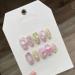 Detachable Handmade false nails with design dopamine bubble love girl press on Nail enhancement false nails (Color : 7 Size : S)