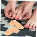 Silica Gel Hammer Toe Straightener Splint Set - 4 Pairs Separator for Metatarsalgia, Bunion Relief & Thumb Protection - Skin Color 7x3.5cm - Buy Online on GoSupps.com