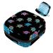 Muoooum Cool Fire and Darts Women's Standing Pocket menstrual pad bag portable menstrual cup cylinder pocket with zipper for teenagers girls women color 10 4.7x6.6x6.6