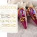 Rose Gold Metal Line Nail Art Stickers - 3D Self-Adhesive Decals for Nail Design - Multicolor (6 Sheets) - Buy Online on GoSupps.com