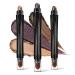 LUXAZA 3PCS Cream Eyeshadow Stick Neutral Metallic And Brown Eye Shadow Sticks Makeup Pencil For Eyes Eye Brightener Stick Highlighter Makeup Waterproof & Long Lasting Shadow Stick And Eyeliner Pen Set A9-Sunset Dusk