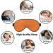 Orange Glitter Sleep Eye Mask - Soft Blindfold with Elastic Strap for Travel & Night Sleeping - Buy Online on GoSupps.com