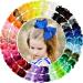 ALinmo 30 Colors 6 Inch Bows for Girls Grosgrain Ribbon Bowknot Hair Alligator Clips Hair Accessories for Baby Girls Infants Toddlers Kids Teens