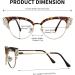 VOOGLAM Cat Eye Blue Light Blocking Glasses for Women | Stylish Anti-UV Eyewear with Crystal Accents - Reduce Eyestrain & Protect Your Eyes - Buy Online on GoSupps.com