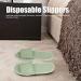 Jenngaoo 20 Couples Disposable Slippers - Breathable Soft Linen Hotel & Spa Slippers Open/Closed Toes 30cm (B-Green) - Buy Online on GoSupps.com