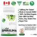 Plantvital Organic Spirulina Tablets (120 Tablets) 1000mg Per Tablet - Mega Source of Chlorophyll Protein. Vitamins/Minerals Antioxidant Rich Superfood. Vegan Non-GMO Gluten Soy Dairy Free! Made in Canada 120 count (Pack of 1) - Buy Online on GoSupps.com
